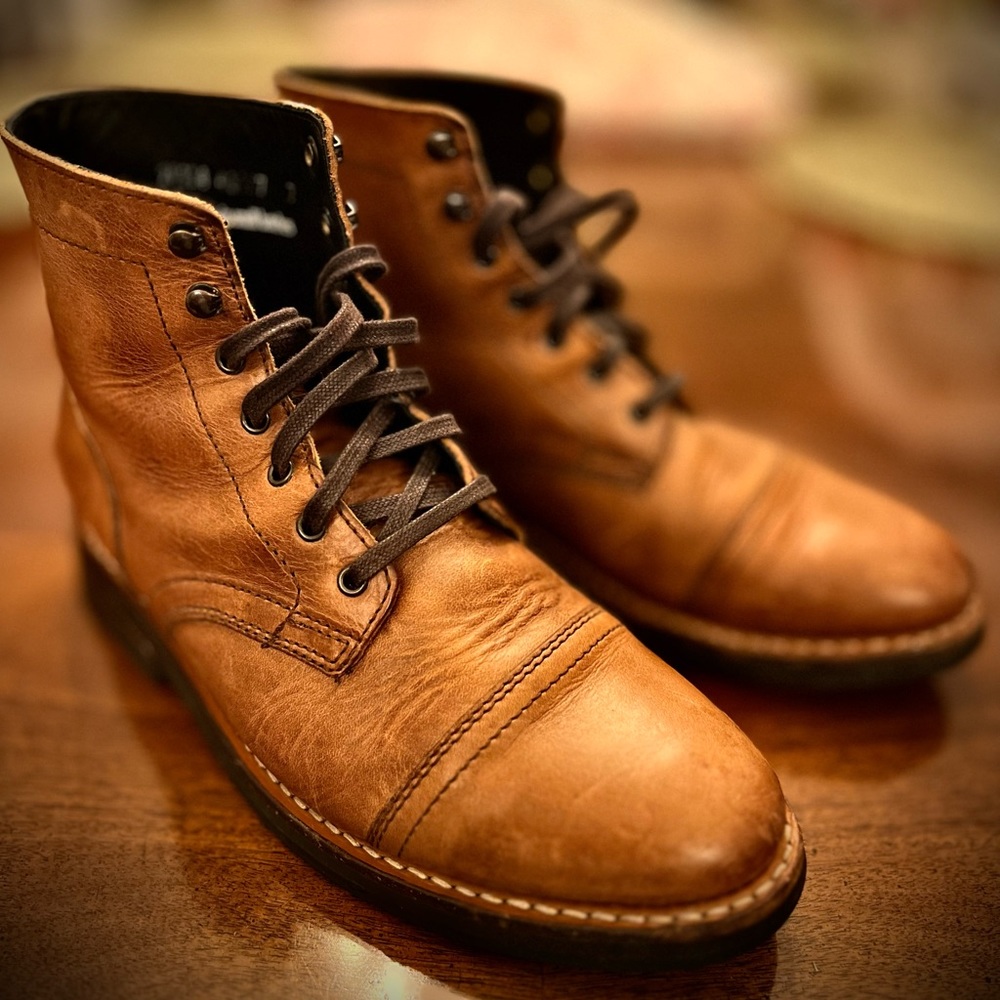 Thursday Boot Men’s Captain Lace-up in Horween Natural CXL Leather